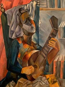 Женщина с мандолиной. Список с работы П, Пикассо